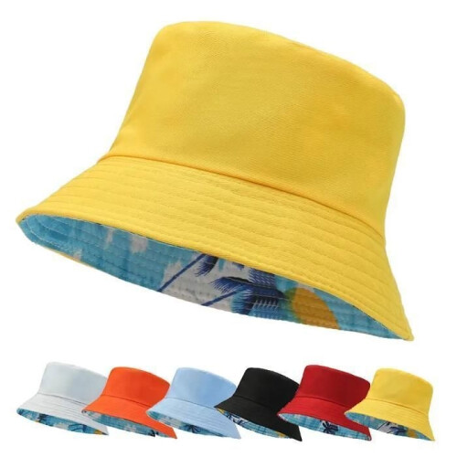 Fischerhut – Wendbar – UV-Schutz – Orange – Erwachsenengröße 2