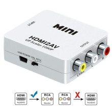 HDMI-zu-Cinch-Adapter – ALPEXE – HDMI2AV – Videokonverter – 1080p – Plug & Play