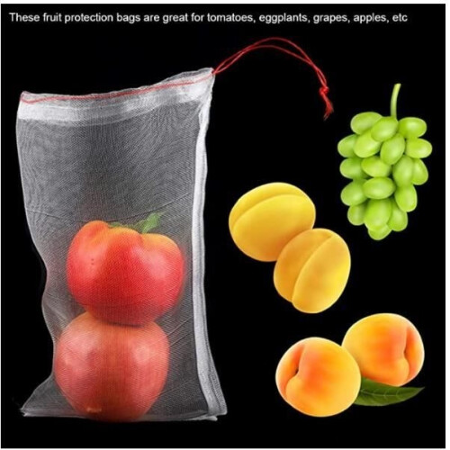 Obstschutzbeutel - GOBRO - 25 x 15 cm - Weiß - Nylon 1