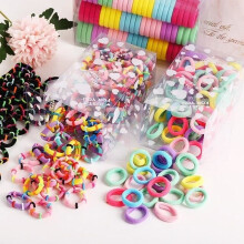 1,5 cm große, bonbonfarbene Haargummis für Mädchen, Haaraccessoires, Kinder-Scrunchies ~ OV616 SN15316