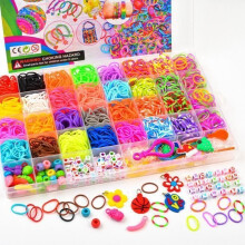 40 DIY-Regenbogen-Gummibandgitter, 2500 Teile