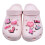 Schuhanhänger – 37 Stück – Rosa Ornamente – PVC 1