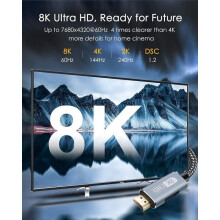 HDMI 2.1-kabel - HAUTSTORE - 5 m - 8K 60 Hz - Dynamische HDR - Dolby Vision