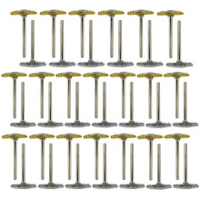 Mini-Drahtbürste – Dremel – 40-teiliges Set – Messing und Stahl – 3 mm Schaft – Polierwerkzeug