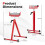 Costway 2-Pack Folding Roller Stands Roller Heads & Edge Guides For Table Saw 5