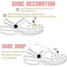 Crocs-Anstecker, Crocs-Accessoires, Schuhaccessoires – 12 Schuhanhänger, Blumenanhänger für Mädchen