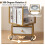 Costway 4-Tier Rotating Bookshelf on Wheels 360 Spinning Corner Shelf Tower 5