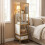 Costway 4-Tier Rotating Bookshelf on Wheels 360 Spinning Corner Shelf Tower 7