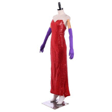 (XXXL) Elegant Jessica Style Red Dress Classic Character Outfit for Parties and Showwear