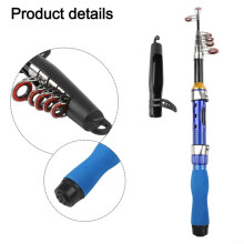 Canna da Pesca Telescopica, Design Portatile e Leggero, Dimensioni Compatte per I Viaggi Dei Pescatori.