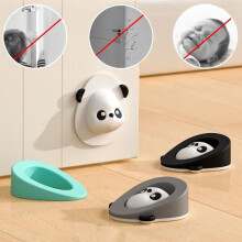 Deurstopper, verwijderbare deurwig, wandgemonteerde deurstopper, siliconen deurstopper, zelfklevende deurstopper, voor slaapkamer