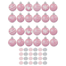 24PCS Christmas Balls Hanging Decoration Xmas Party Decor Ornaments Holiday Supplies Christmas Tree Hanging Pendant