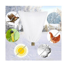 4-delige winterhoesenset, winterbeschermhoes, plantenwinterhoes met trekkoord en ritssluiting, beschermhoes