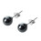 Hematite + 925 Sterling Silver Earrings Ear Studs 0.23" HOT 3