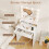 Costway Vanity Desk with Mirror and Lights Modern Dressing Table 3 Lighting Modes 3