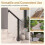Costway Handrails for Outdoor Steps 3-Step Adjustable Wall-Mounted Stair Hand Rail 5