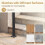 Costway Handrails for Outdoor Steps 3-Step Adjustable Wall-Mounted Stair Hand Rail 6