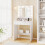Costway Vanity Desk with Mirror and Lights Modern Dressing Table 3 Lighting Modes 6