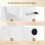 Costway Vanity Desk with Mirror and Lights Modern Dressing Table 3 Lighting Modes 9