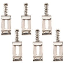 6 Roller Bridge Pull String Code Electric Guitar Saddle for STRATOCASTER Telecaster Electric Guitar Accessories Silver