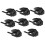 8Pcs Hat Hooks for Wall Hat Rack for Baseball Cap Hat Display Hat Hangers for Wall Black 1