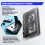 Open Audio Cassette Shell Case for DIY Reel to Reel Cassette Tape Plastic Shell Black 3