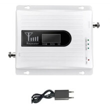 Cell Phone Signal Booster 900/1800/2100MHz 2G/3G/4G Home Coverage 100-500m² with LED Display EU PLUG