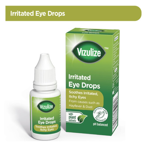 Vizulize Irritated Eye Drops, 10ml Soothing Itchy 1