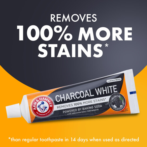 Arm & Hammer Charcoal White Toothpaste, Teeth Whitening, 75ml 1