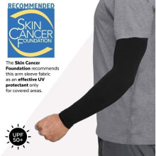 Ademende UV-beschermende armmouwen voor sport - Zwart - Multisport - Hardlopen - Unisex - 36 cm