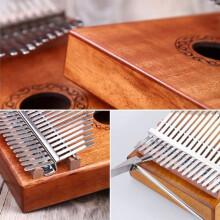 Kalimba met 17 toetsen, duimpiano, muziekinstrument met accessoires, ideaal cadeau voor beginners.