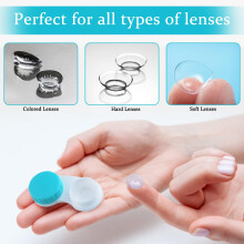 OMBRISA Contact Lens Cases, Contact Lens Holder 8pcs, Portable Leak-Proof Contact Lens Container, Colorful Contact Lens Accessories for Daily Travel