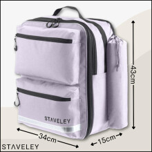 Staveley XL Expandable Mobility Scooter Bag for Electric Mobility Scooters & Boot Scooters - Back of Seat Bag (Purple)