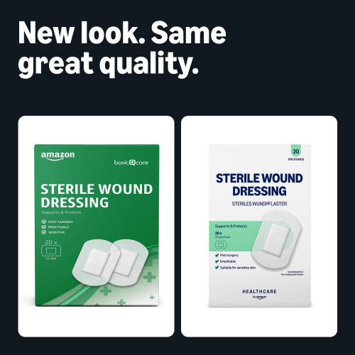 Healthcare By Amazon Sterile Wound Dressing 20 Plasters (Previously a 1