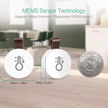2 stuks Bluetooth binnenthermometer/hygrometer, mini binnenthermometer, thermometer/temperatuursensor