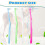 RAYITO 4Pcs Interspace Toothbrush, Soft Single Tufted Toothbrush with 2