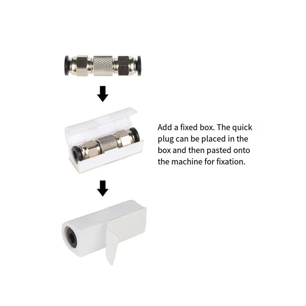 2Pcs For X1c P1p P1s 1.75Mm Filament Extruder Ptfe Tube Straight Through Pneumatic Connector 3D Printer Parts 6033988351165