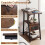 Costway End Table with Charging Station 3-Tier Industrial Side Table Nightstand 8