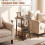 Costway End Table with Charging Station 3-Tier Industrial Side Table Nightstand 7