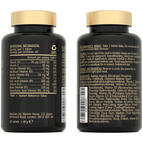 Vitamin B Complex High Strength - Slow Release Super B Complex 60 2