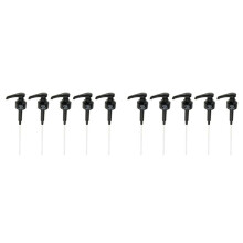 10-Pack Kaffedispenser Sirapspump Svart Vätskedispenser för Sirapssnökottar Smakämnen och Mer, 10 Ml