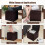 Costway Ottoman Made of Artificial Leather Seat Cube with 30L Storage Space 4