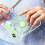 High Speed  Cooling Fan Portable USB Rechargeable Desk Fan Multi Function Handheld Wall for Kitchen Bedroom Green 8