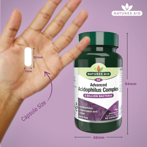 Natures Aid Natures Aid Acidophilus Complex 5 Billion CFU – High Strength 2