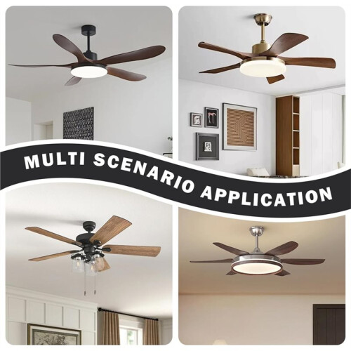 Ceiling Fan Remote Control Kit 6-Speed Adjustable Ceiling Fan Remote Replacement for Home Bedroom