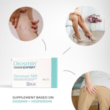 Dulac – Diosmin Omniven 500, Food Supplement for Leg Support