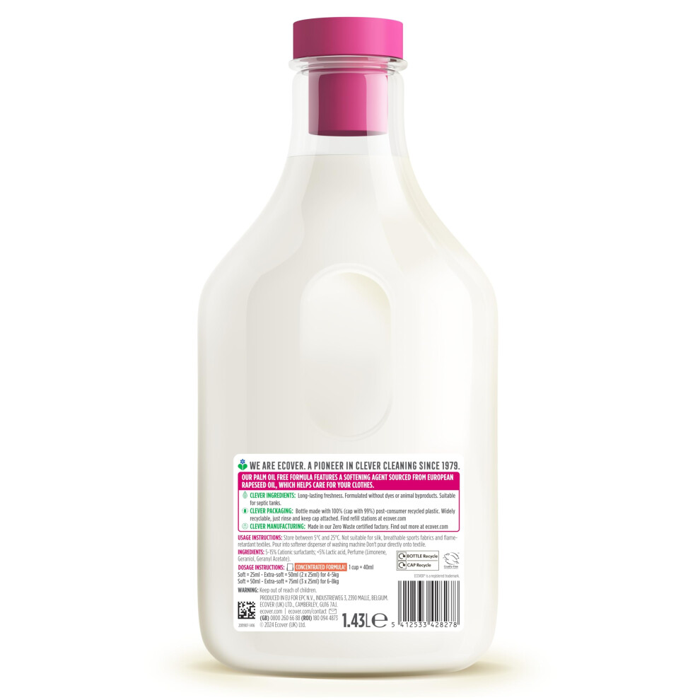 Ecover Concentrated Fabric Softener Fabric Conditioner To Soften Your