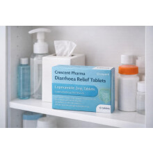 Crescent Pharma Loperamide Hydrochloride 2mg Tablets, Diarrhoea