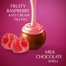 Lindt Lindor Raspberry and Cream Chocolate Truffles – 200g Box Approx