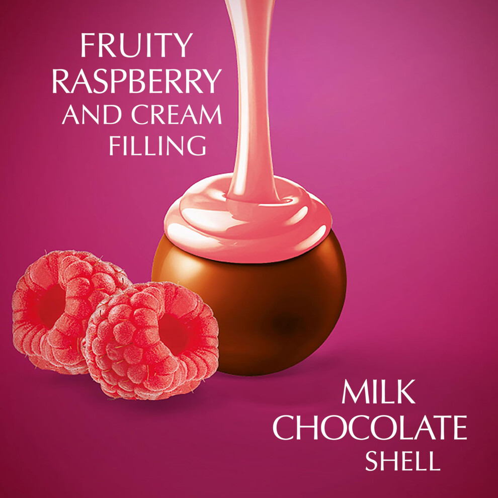 Lindt Lindor Raspberry And Chocolate Truffles – 200G Box Approx Cream
